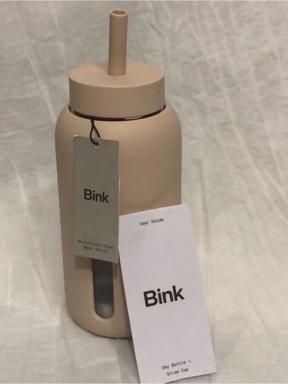 Bink Day Time Silicone Bottle with Straw 27 oz NWT